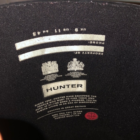 BLACK HUNTER BOOTS women’s 11 - Picture 5 of 5